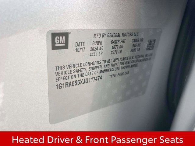 Used 2018 Chevrolet Volt LT w/ LT Driver Confidence Package FWD image 21