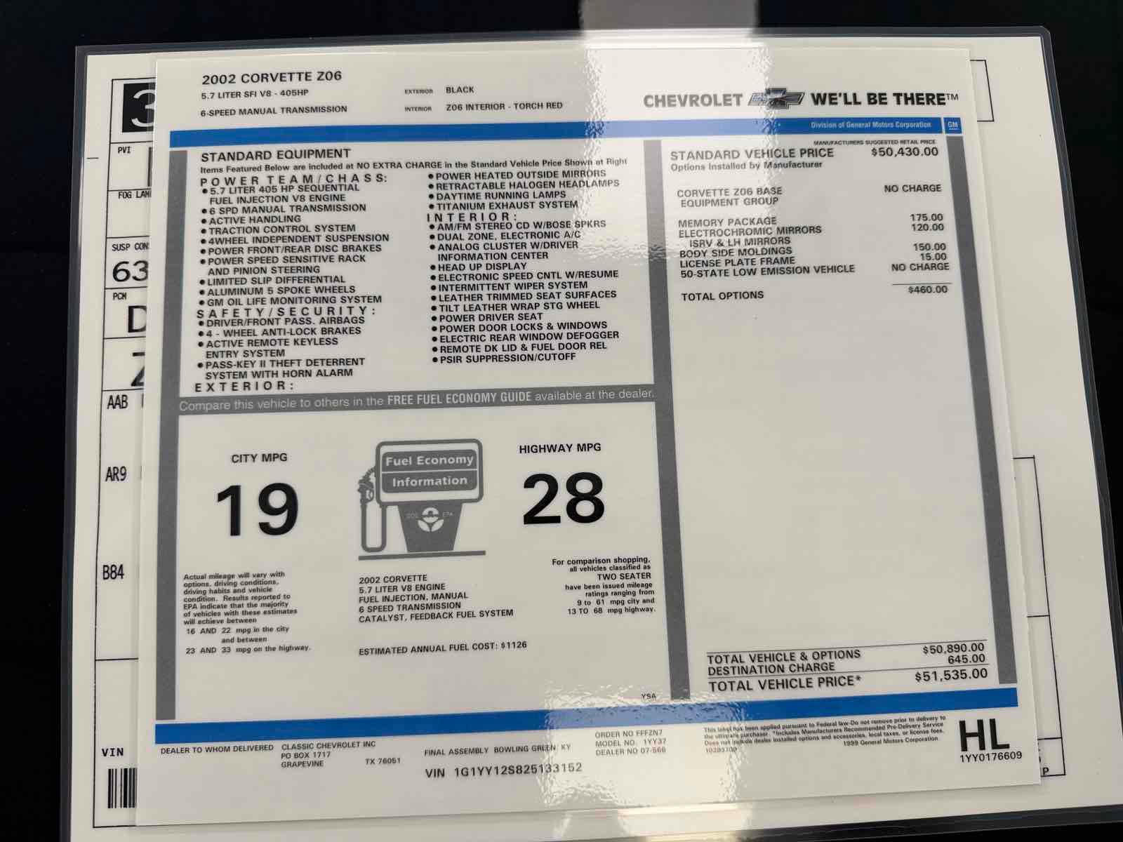 Used 2002 Chevrolet Corvette Z06 w/ Memory Pkg RWD image 32