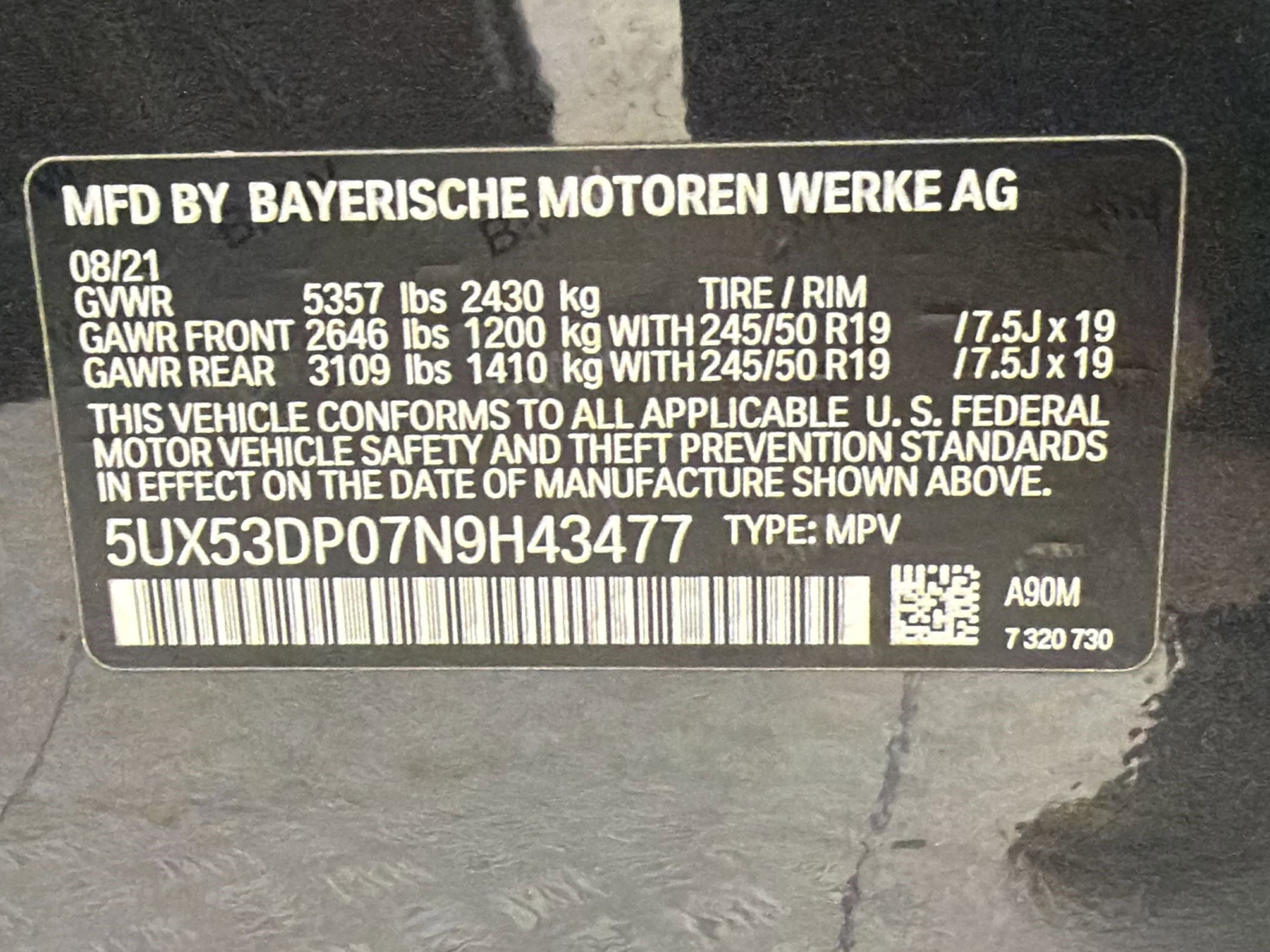 Certified 2022 BMW X3 xDrive30i w/ Convenience Package image 20