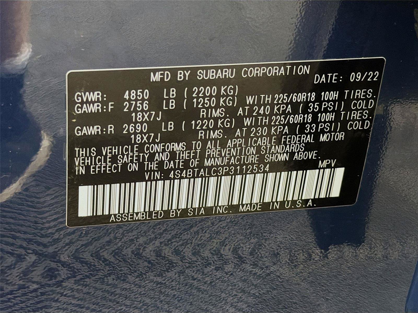 Used 2023 Subaru Outback Onyx Edition AWD/4WD image 40