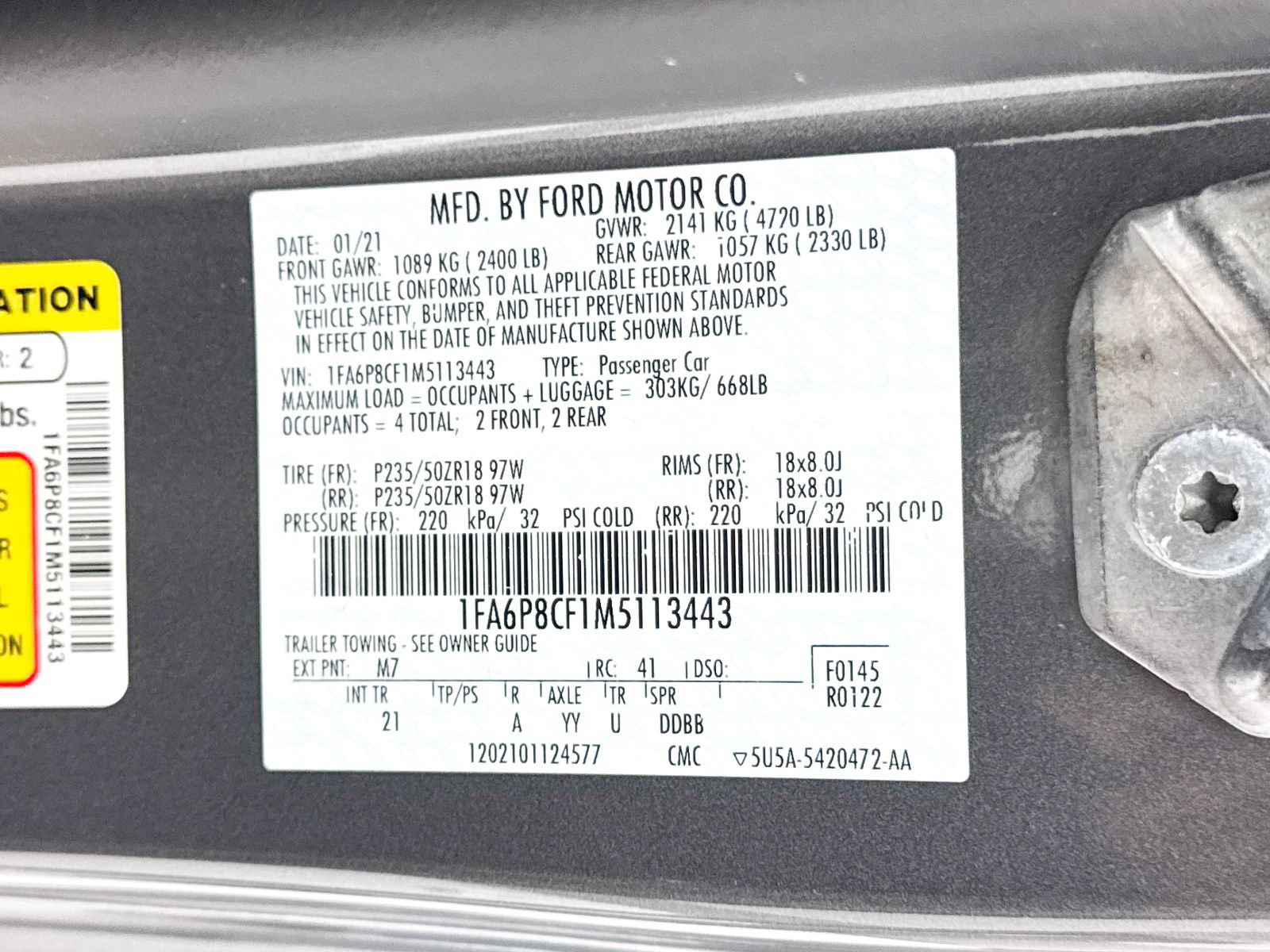 Used 2021 Ford Mustang GT RWD image 30