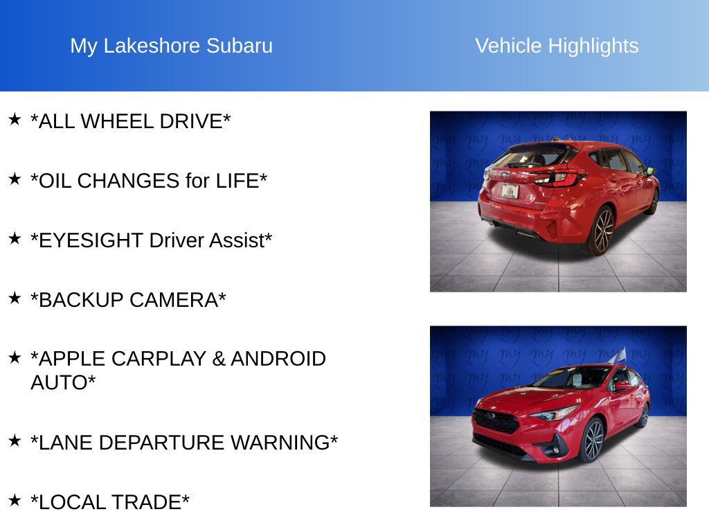 Certified 2024 Subaru Impreza 2.0i Sport w/ Popular Package #1 AWD/4WD image 6