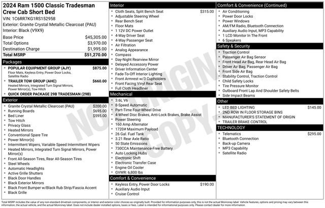 Used 2024 RAM 1500 Tradesman w/ Popular Equipment Group AWD/4WD image 6