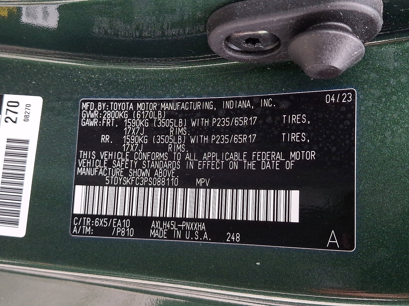 Used 2023 Toyota Sienna XLE AWD/4WD image 34