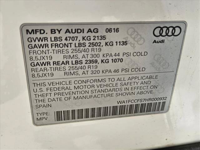 Used 2017 Audi Q3 2.0T Prestige FWD image 20