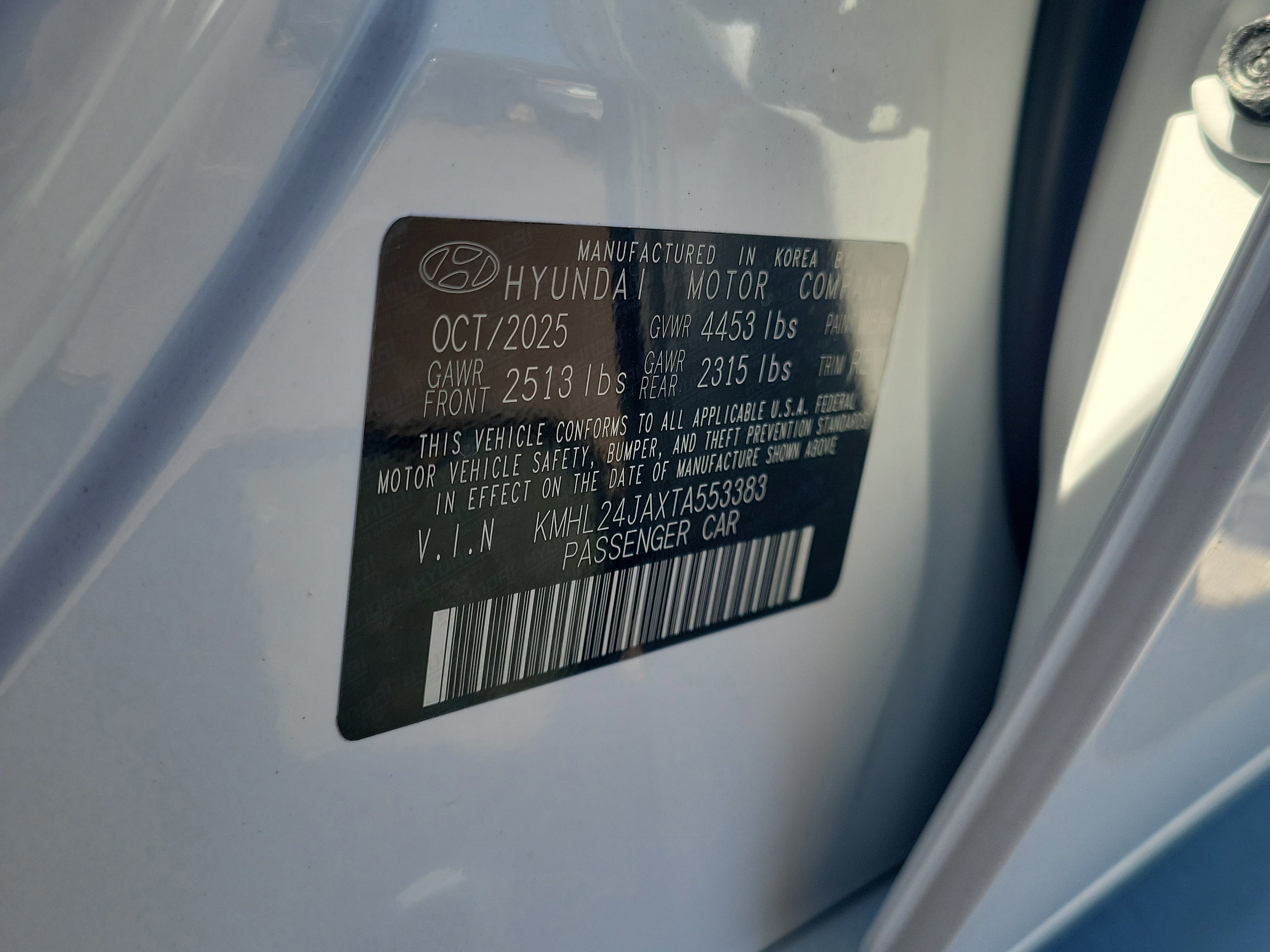 New 2026 Hyundai Sonata SE FWD image 3