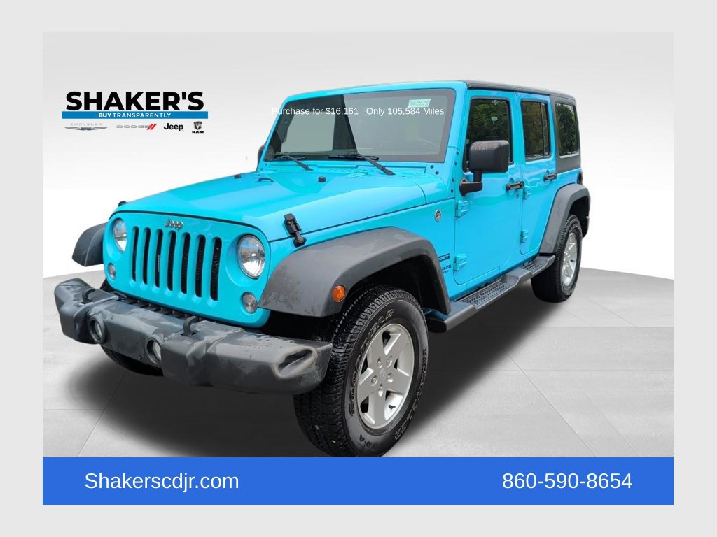 Used 2017 Jeep Wrangler Unlimited Sport w/ Quick Order Package 24S