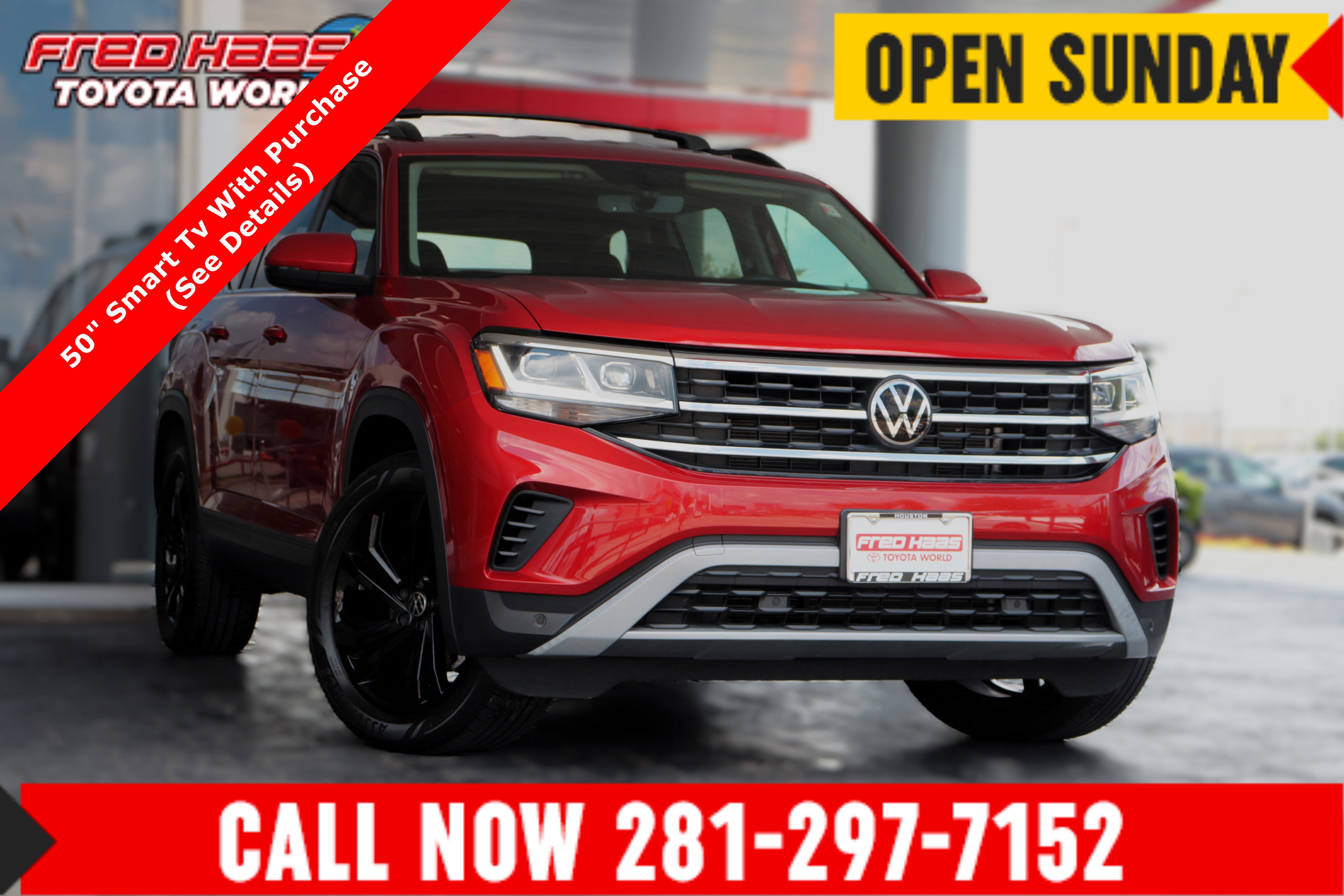 Used 2023 Volkswagen Atlas SE w/ Black Wheel Package
