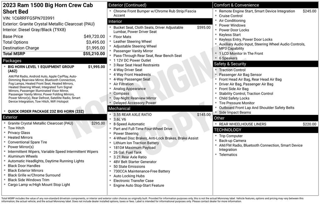 Used 2023 RAM 1500 Big Horn AWD/4WD image 34
