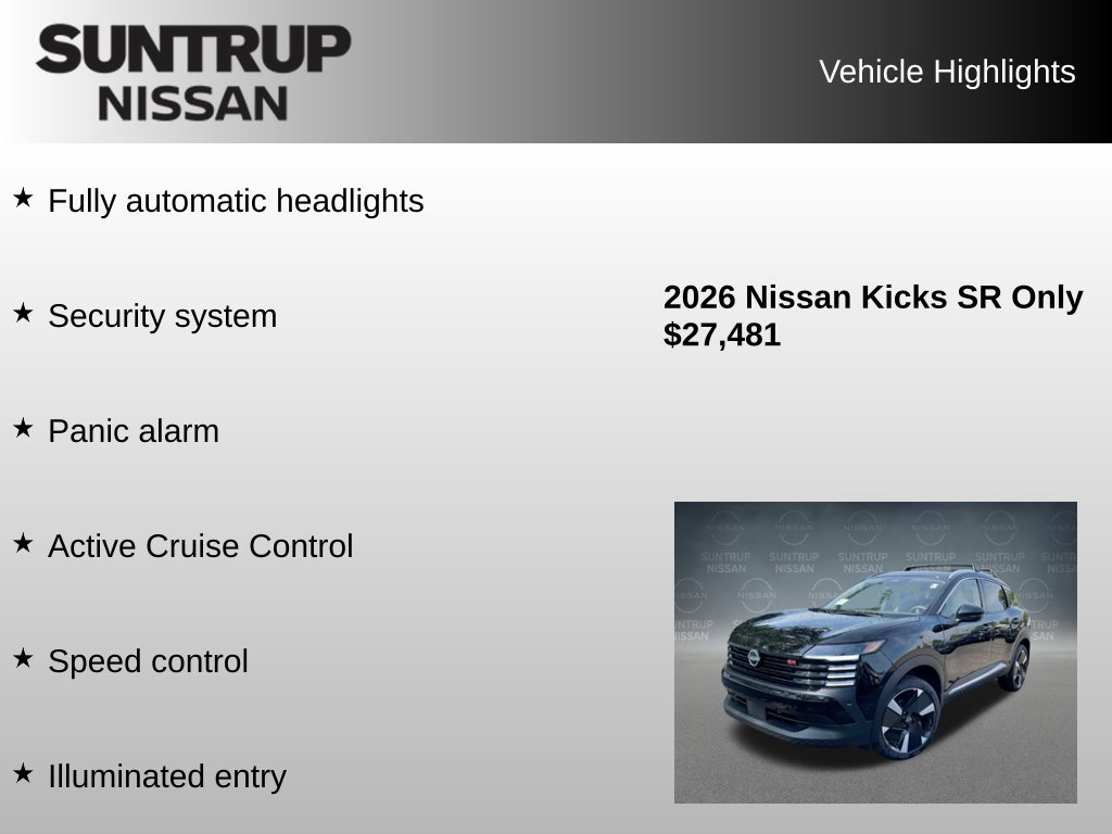 Used 2026 Nissan Kicks SR w/ Cold Weather Package AWD/4WD image 38