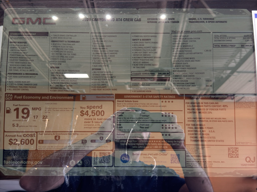New 2026 GMC Canyon AT4 w/ Technology Plus Package AWD/4WD image 41