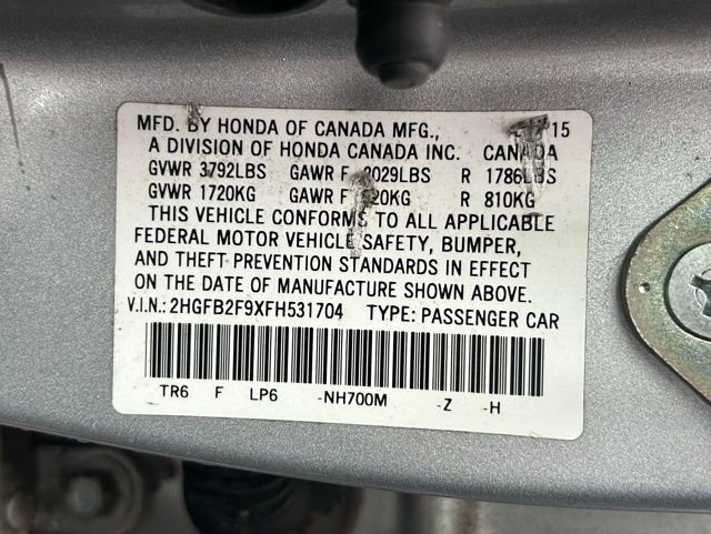 Used 2015 Honda Civic EX-L image 13