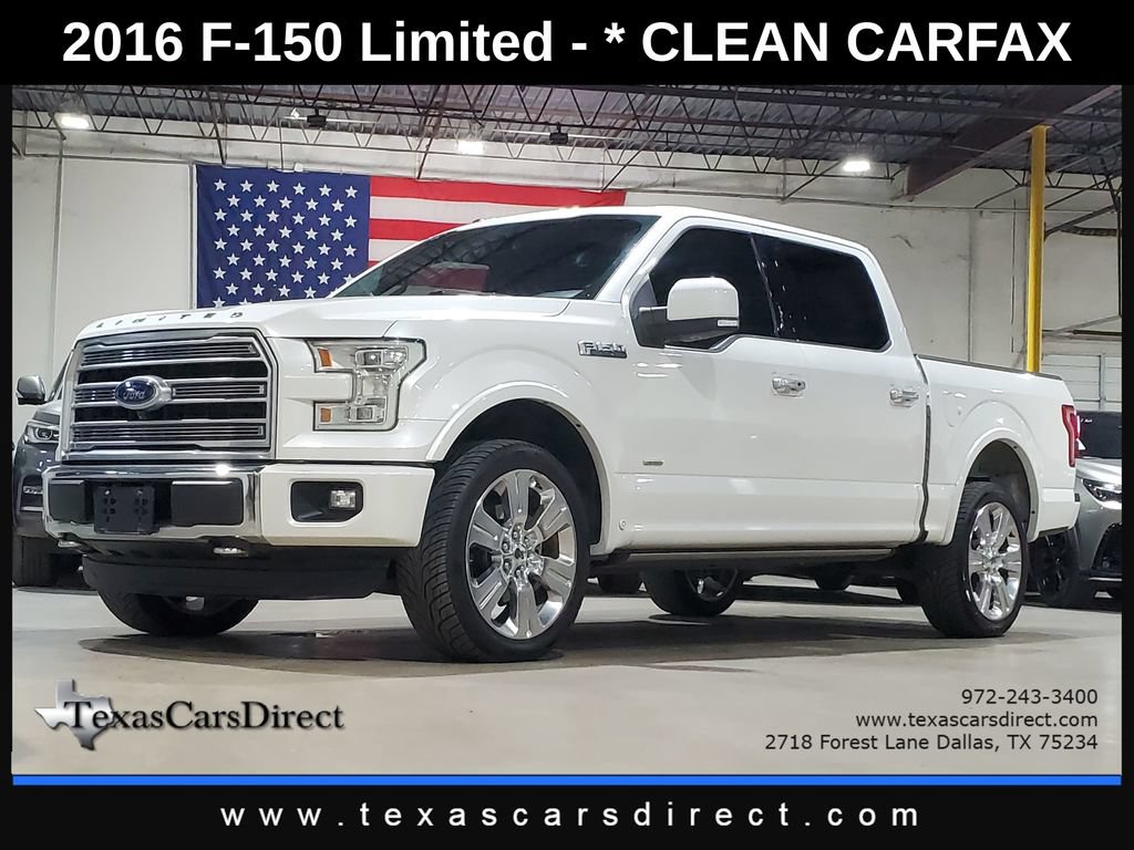 Used 2016 Ford F150 Limited w/ Trailer Tow Package AWD/4WD image 1