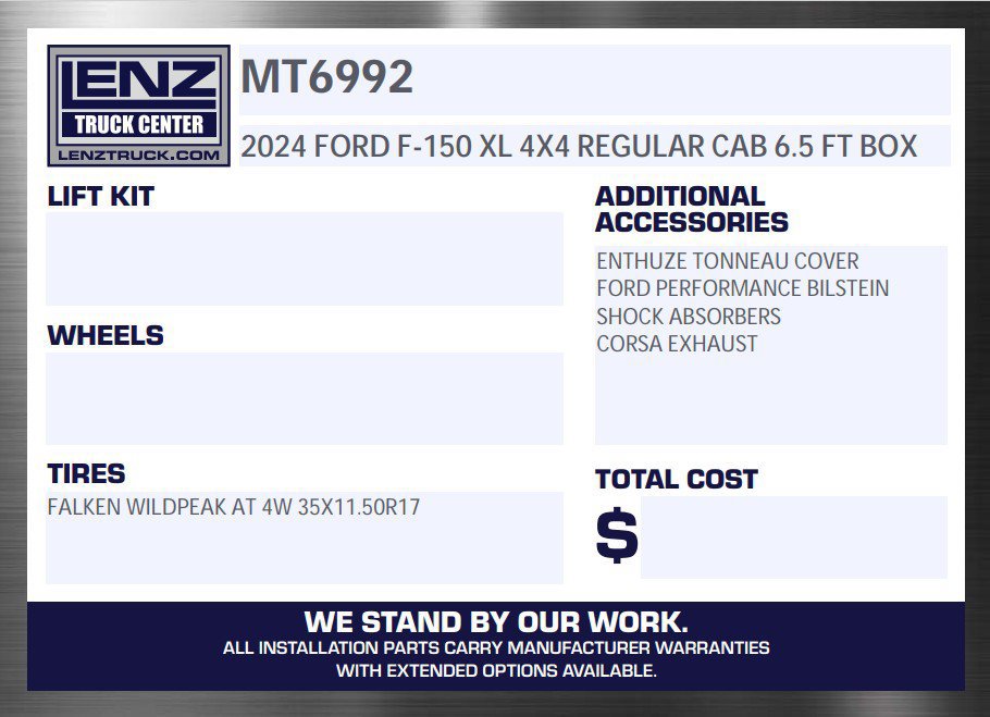 Used 2024 Ford F150 XL w/ Equipment Group 103A High AWD/4WD image 2