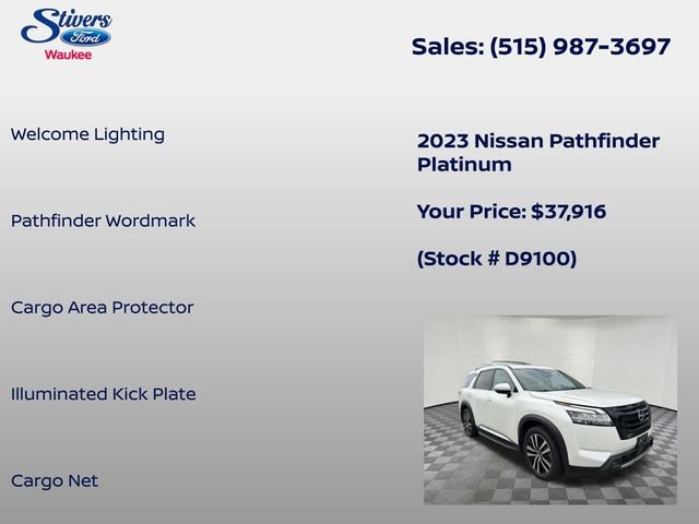 Used 2023 Nissan Pathfinder Platinum w/ Lighting Package (N93) AWD/4WD image 22