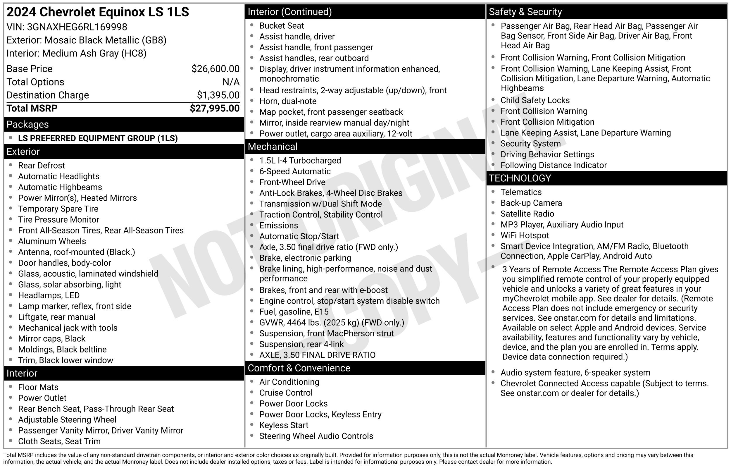 Used 2024 Chevrolet Equinox LS FWD image 39