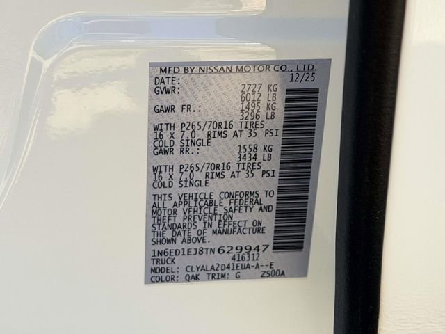 New 2026 Nissan Frontier S RWD image 24