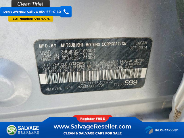 Used 2015 Mitsubishi Lancer ES FWD image 16