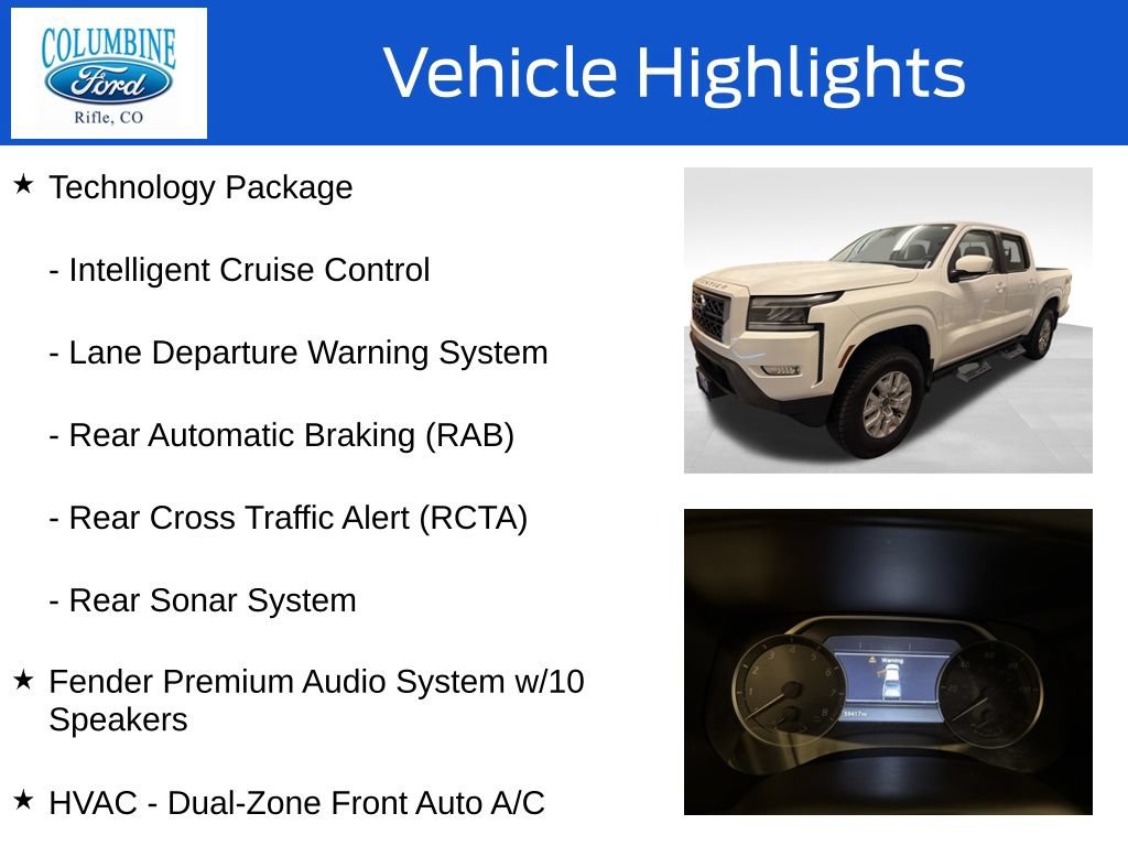 Used 2022 Nissan Frontier SV w/ SV Premium Package AWD/4WD image 20