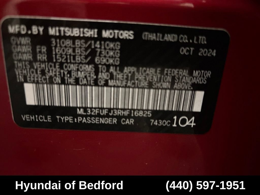 Used 2024 Mitsubishi Mirage G4 ES FWD image 14