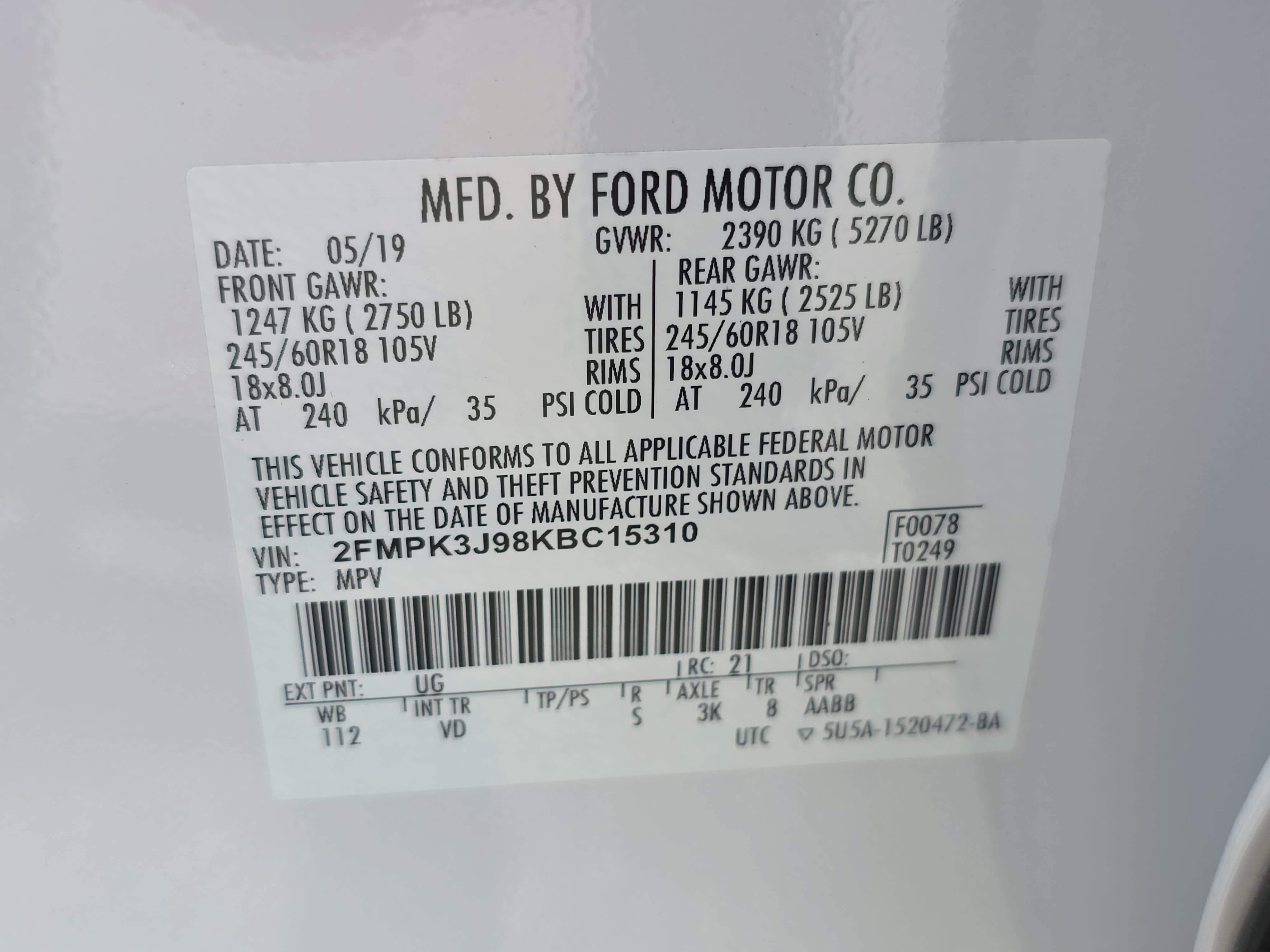 Used 2019 Ford Edge SEL w/ Equipment Group 201A FWD image 35