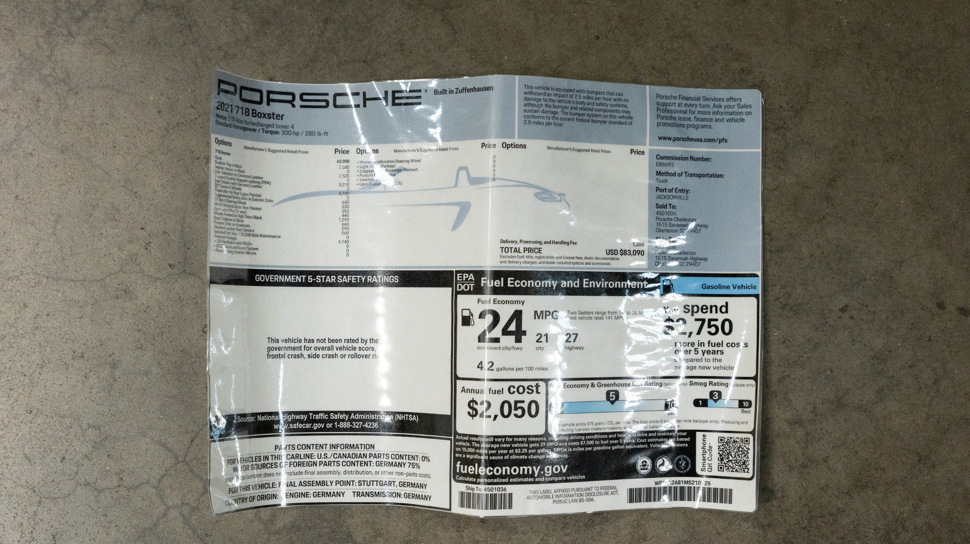 Used 2021 Porsche 718 Boxster RWD image 74