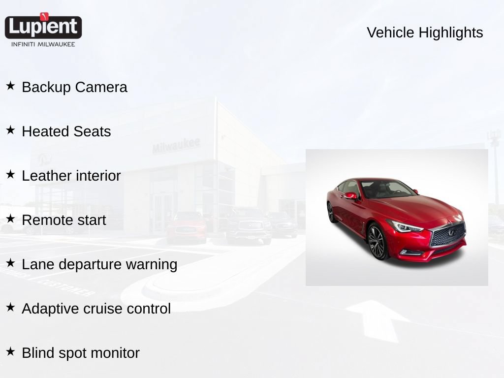 Used 2021 INFINITI Q60 3.0t Luxe w/ Cargo Package AWD/4WD image 2