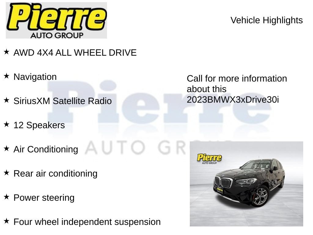 Used 2023 BMW X3 xDrive30i AWD/4WD image 7