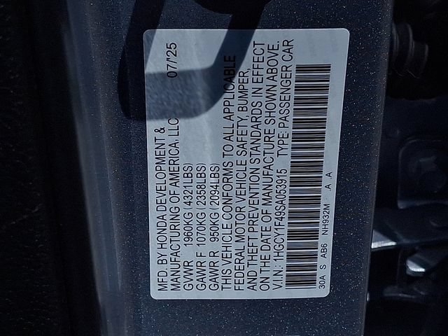 Used 2025 Honda Accord SE image 23