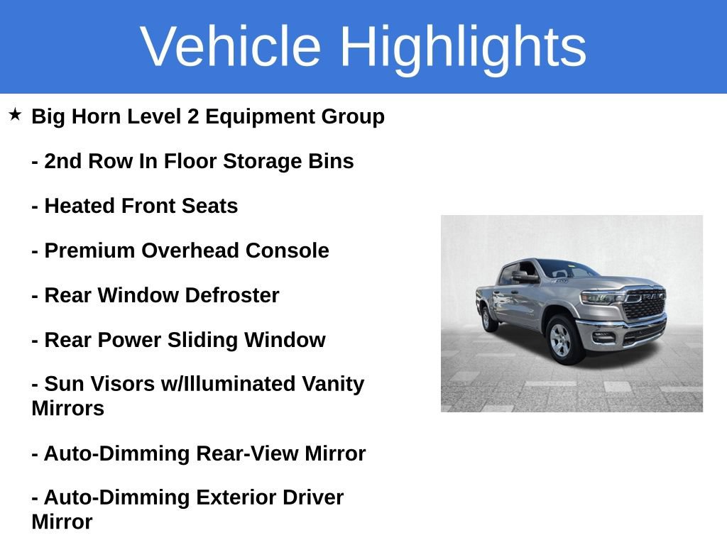 Used 2025 RAM 1500 Big Horn AWD/4WD image 3