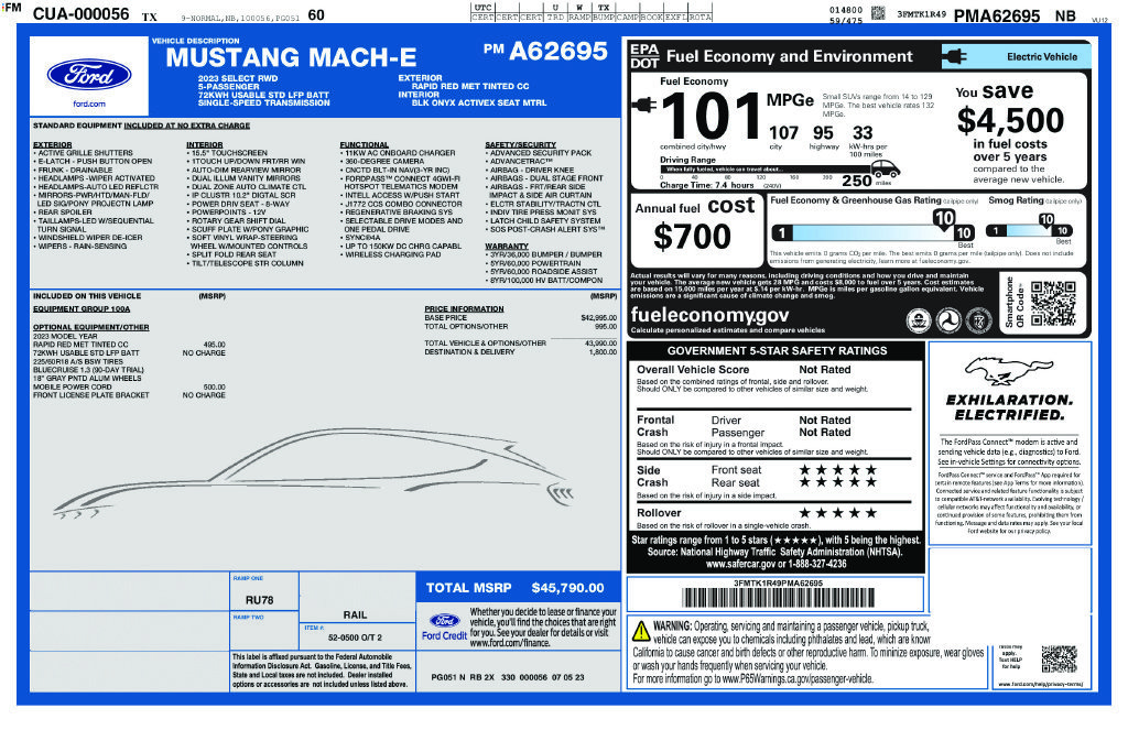 Used 2023 Ford Mustang Mach-E Select RWD image 6