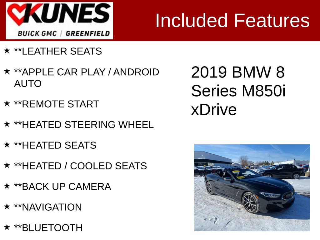 Used 2019 BMW M850i xDrive M850i xDrive image 2