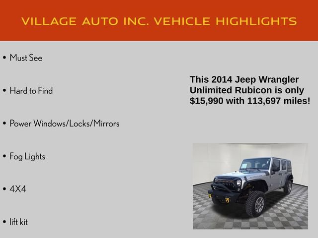 Used 2014 Jeep Wrangler Unlimited Rubicon w/ Connectivity Group image 7