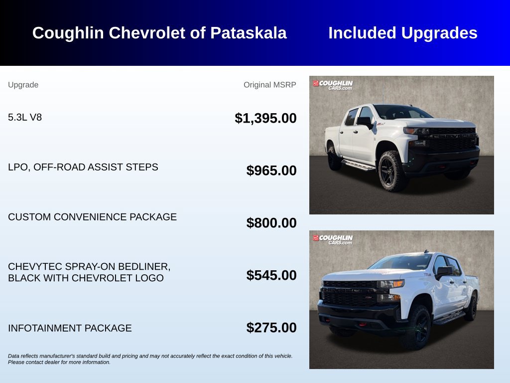 Used 2020 Chevrolet Silverado 1500 Custom Trail Boss w/ Custom Convenience Package AWD/4WD image 3
