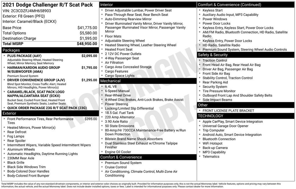 Used 2021 Dodge Challenger R/T Scat Pack w/ Plus Package image 38