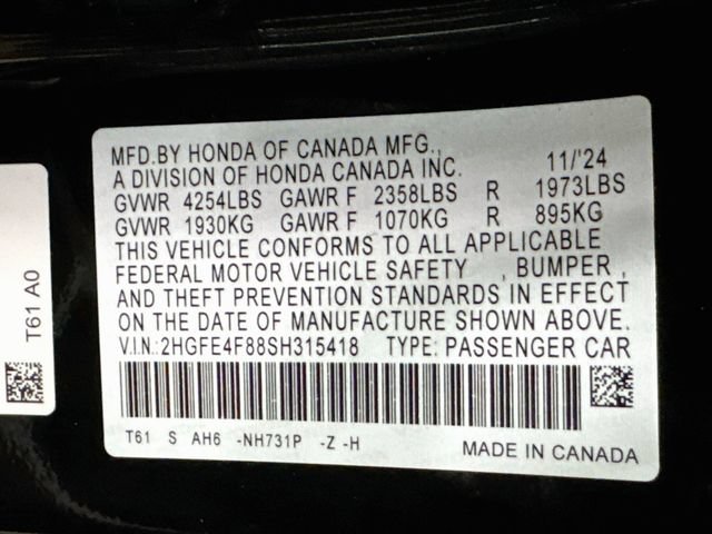Used 2025 Honda Civic FWD Hybrid Sedan image 14