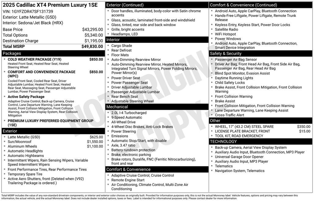 Used 2025 Cadillac XT4 Premium Luxury image 32