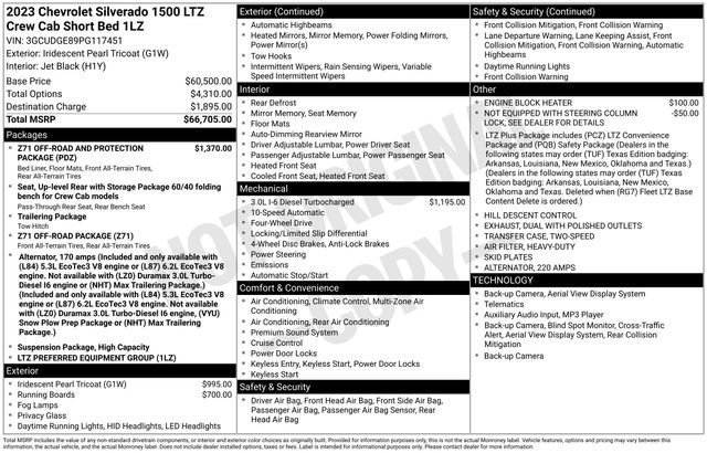 Used 2023 Chevrolet Silverado 1500 LTZ video 2