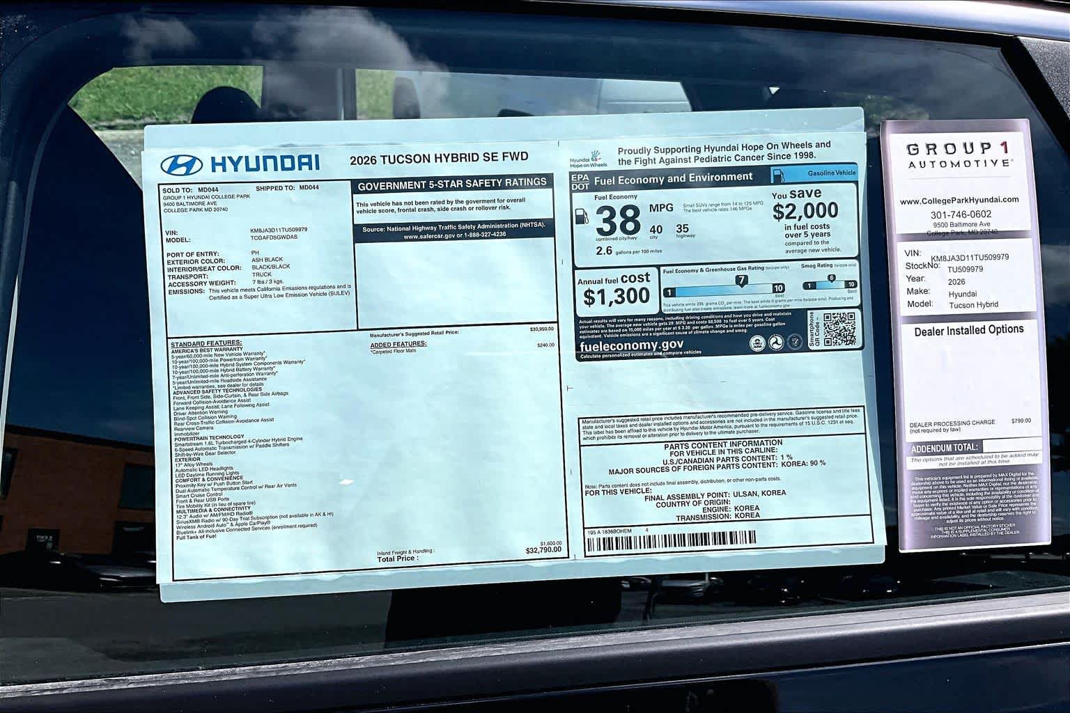 New 2026 Hyundai Tucson Blue SE FWD image 19