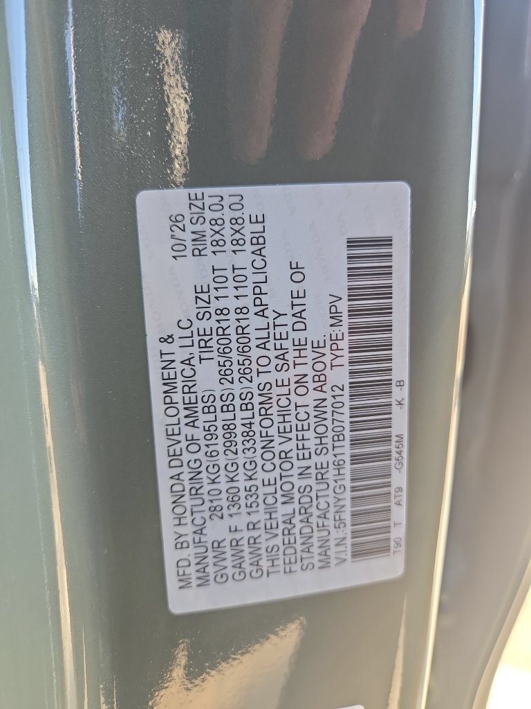 New 2026 Honda Pilot TrailSport image 29