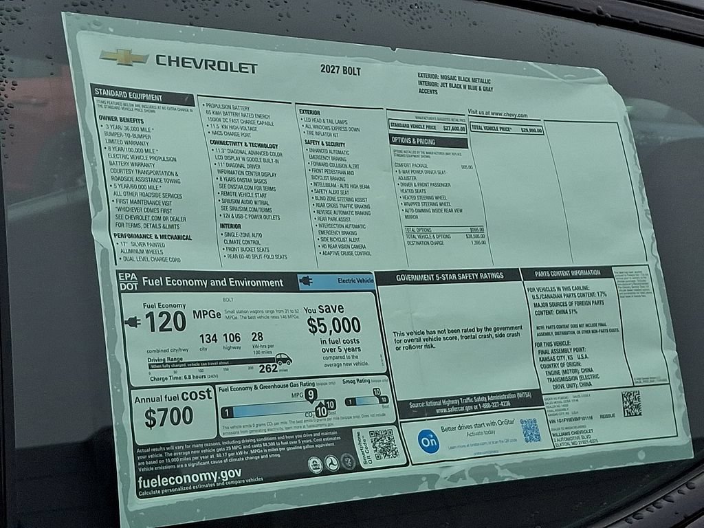 New 2027 Chevrolet Bolt LT w/ Comfort Package FWD image 19
