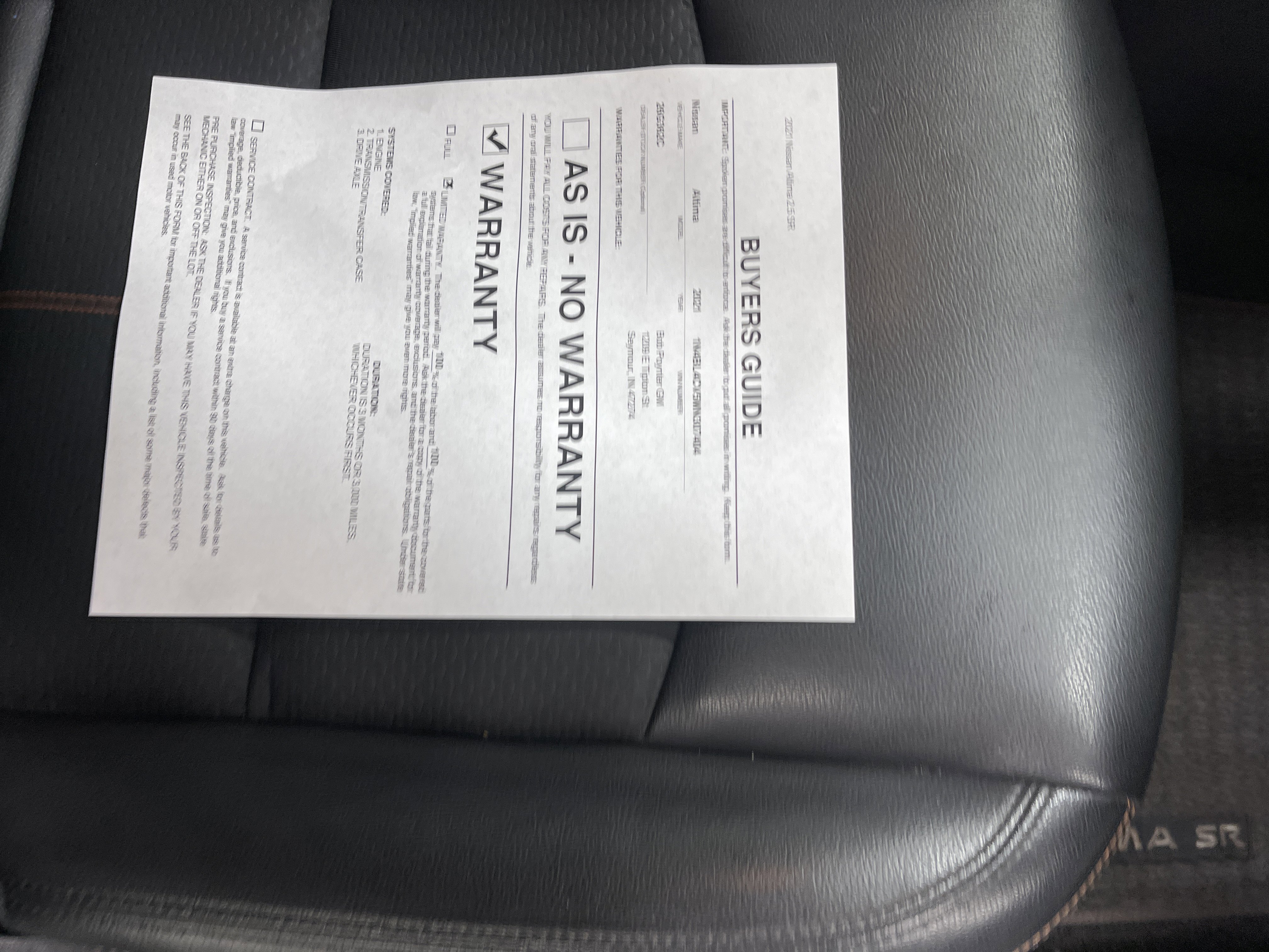 Used 2021 Nissan Altima 2.5 SR image 26