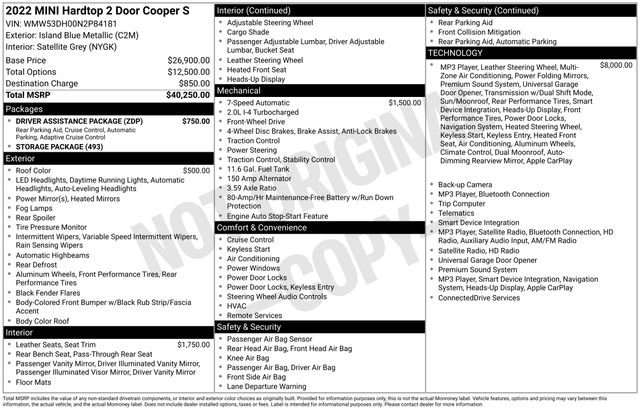 Used 2022 MINI Cooper S w/ Driver Assistance Package FWD image 5