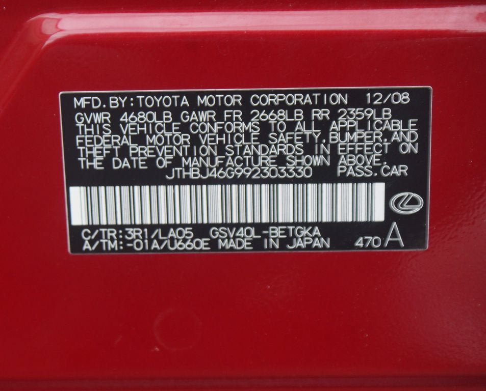 Used 2009 Lexus ES 350 w/ Premium Pkg Plus FWD image 19