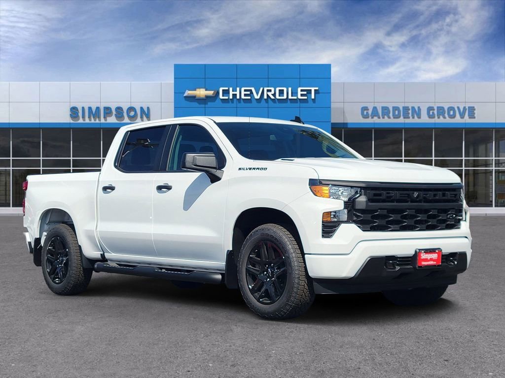 New 2026 Chevrolet Silverado 1500 Custom w/ Turbomax Blackout Package RWD image 1