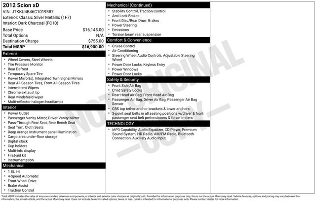 Used 2012 Scion xD Release Series 4.0 FWD image 6