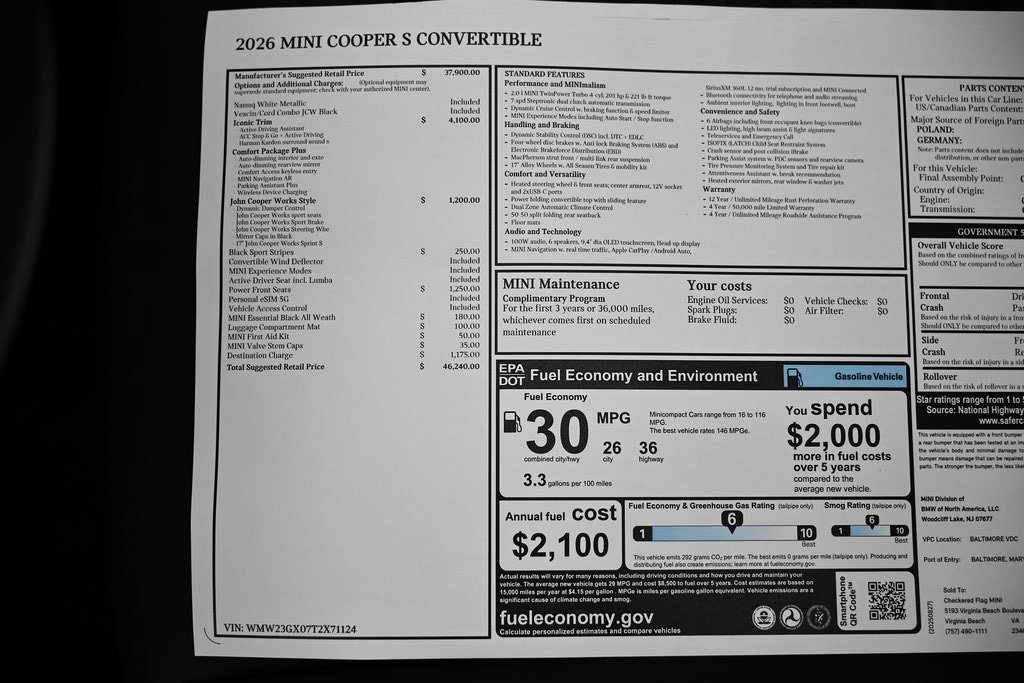 New 2026 MINI Cooper S image 40