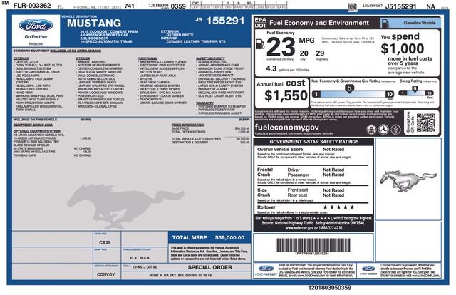 Used 2018 Ford Mustang Premium RWD image 2