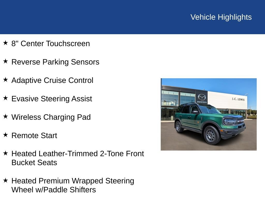 Certified 2024 Ford Bronco Sport Badlands w/ Premium Package AWD/4WD image 26