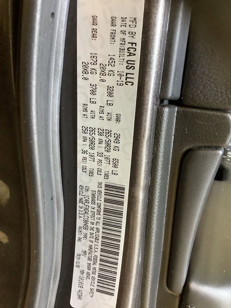 Certified 2020 Jeep Grand Cherokee Altitude AWD/4WD image 19